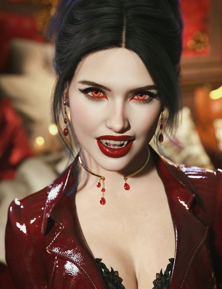 Addy Maia Vampire and Jewelry Addon for Genesis 9_DAZ3DDL