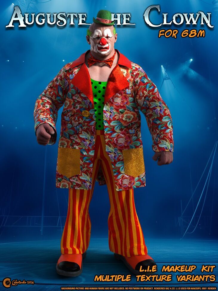 Auguste the Clown for G8M_DAZ3D下载站