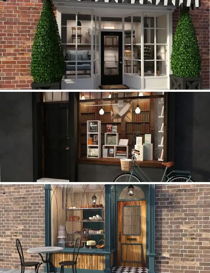 Boutique Front Bundle_DAZ3DDL