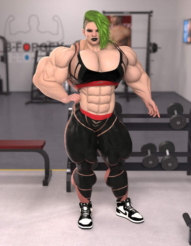 Fantasy Sized Bodybuilder Body HD Morph for Genesis 8/8.1_DAZ3D下载站