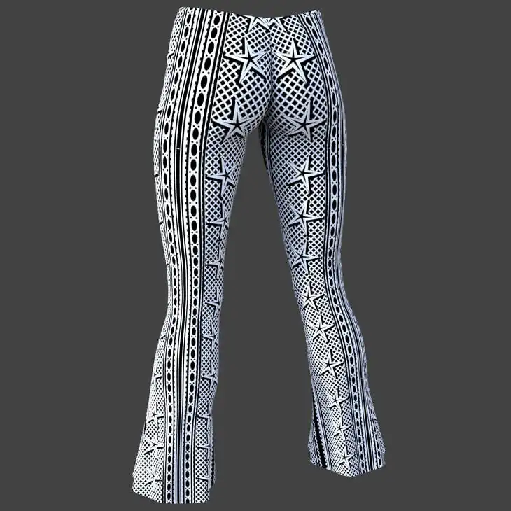 Flare Pants for Genesis 8 Female_DAZ3D下载站