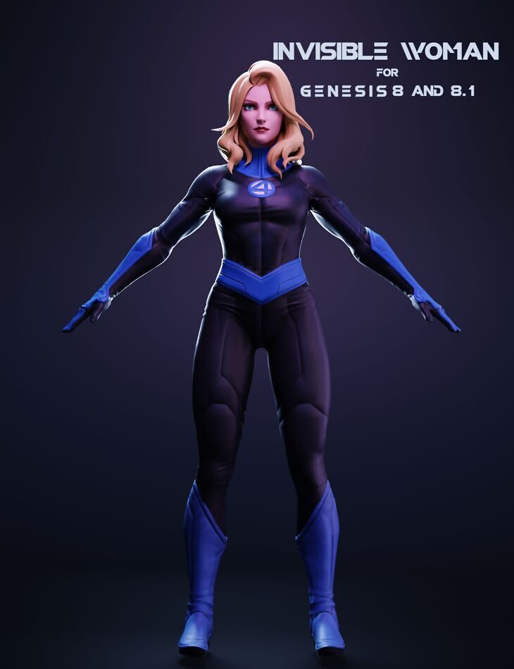 Invisible Woman For Genesis 8 and 8.1 Female_DAZ3DDL