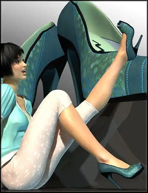 Open Toed Pumps for Genesis_DAZ3DDL