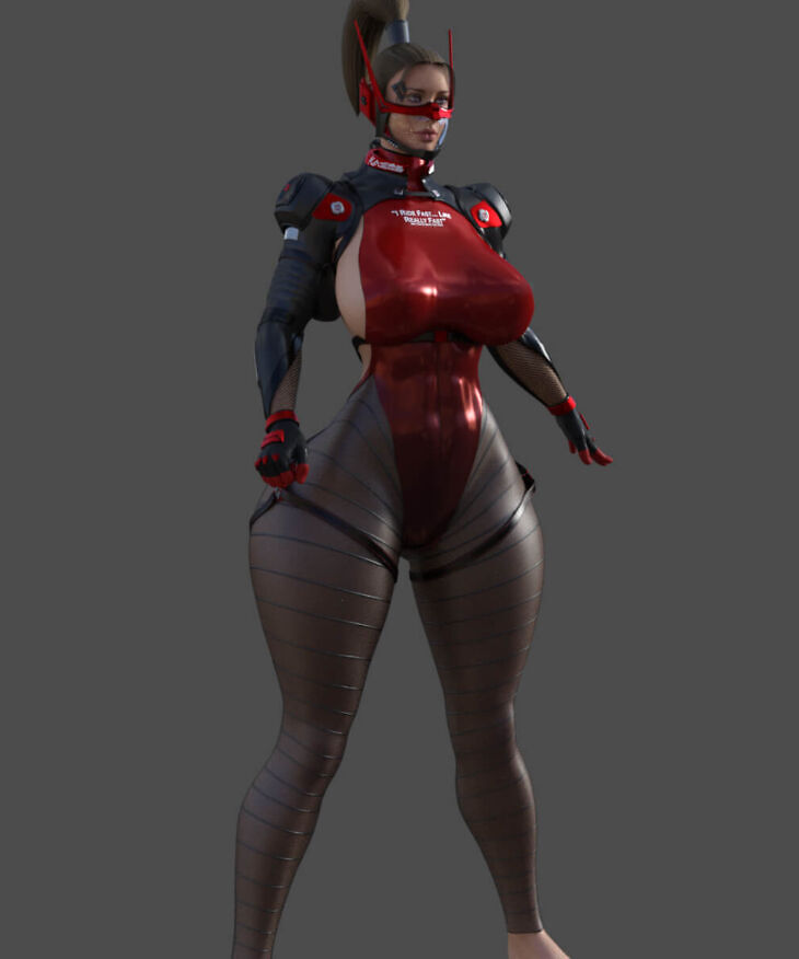 Red Danger Outfit for Genesis 8 Females_DAZ3DDL