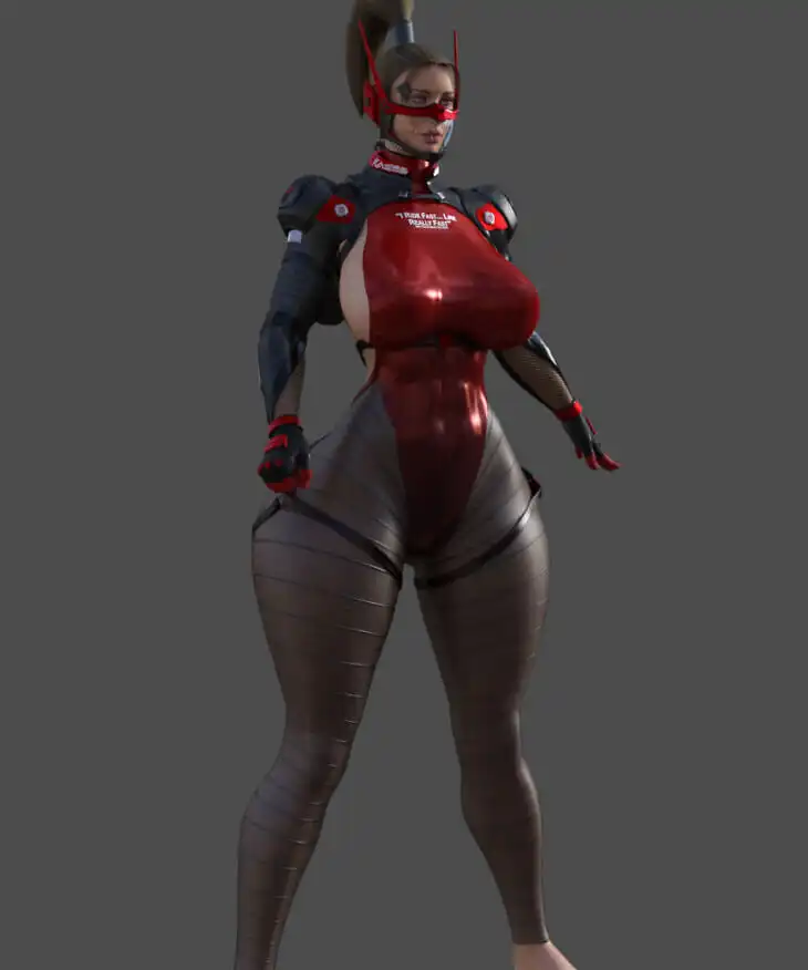 Red Danger Outfit for Genesis 8 Females_DAZ3D下载站