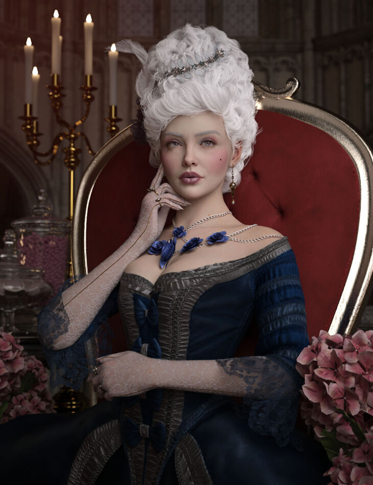 Regal Elegance LIE Makeup for Genesis 9 & Poses for Genesis 9 and 8 Female_DAZ3DDL