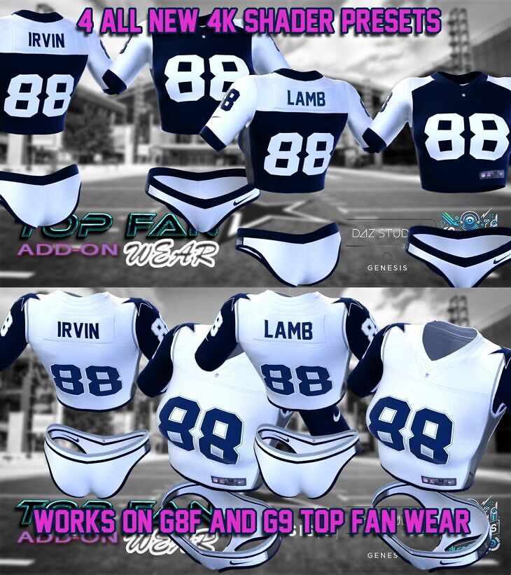 Top Fan Wear Shaders 88 Boys for G8F & G9_DAZ3DDL