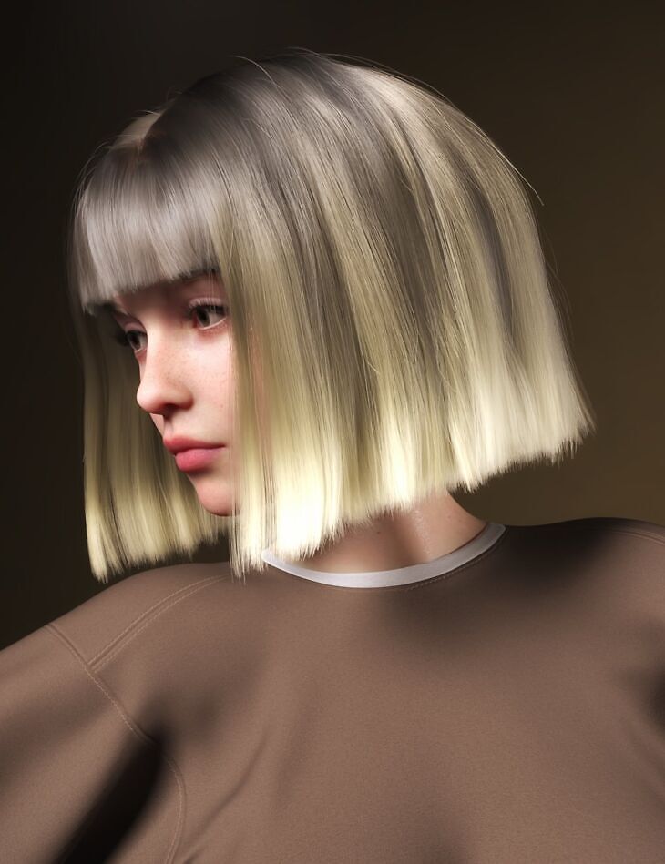 dForce CS Sophia Hair for Genesis 9_DAZ3D下载站