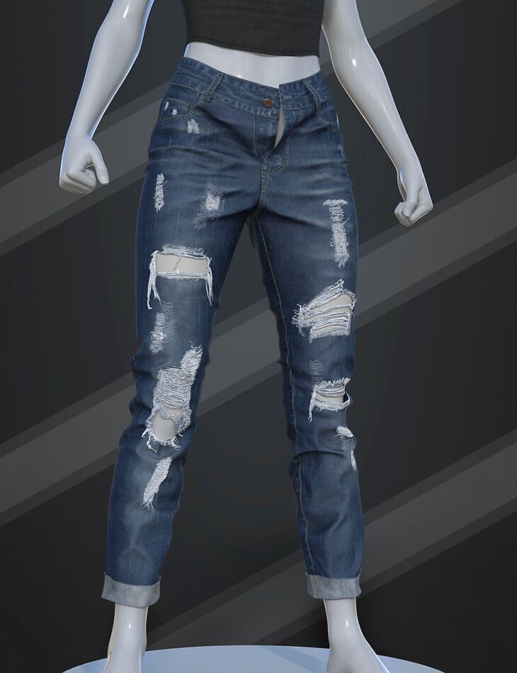 dForce SU Long Ripped Jeans for Genesis 9, 8.1, and 8 Female_DAZ3DDL