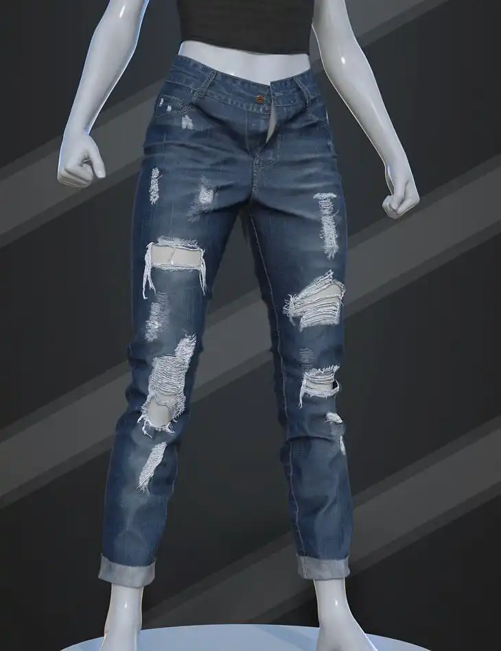 dForce SU Long Ripped Jeans for Genesis 9, 8.1, and 8 Female_DAZ3DDL