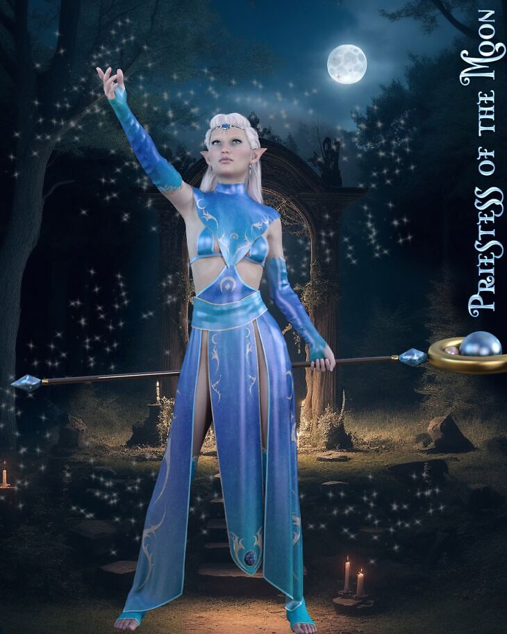 dforce – Priestess of the Moon – Genesis 8_DAZ3DDL