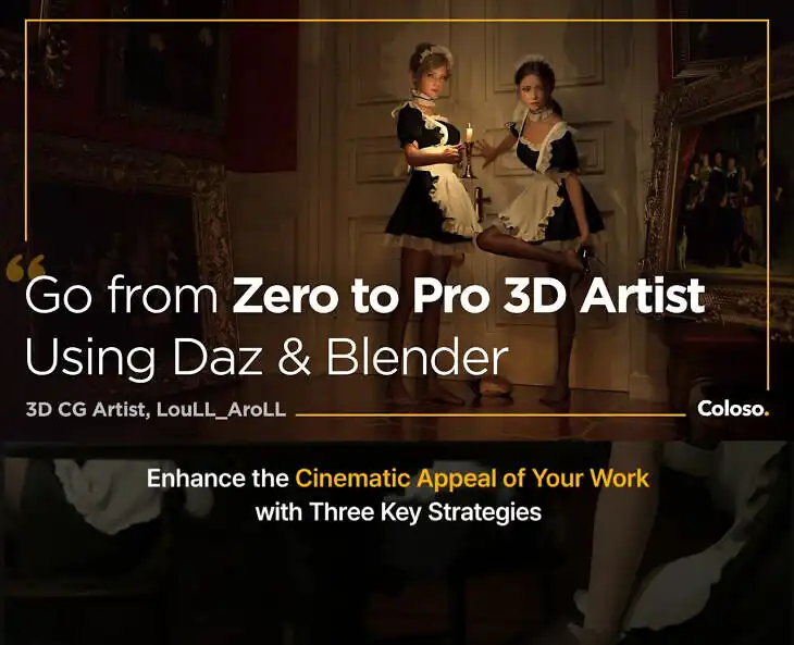 30 Days from 0 Skill to Pro 3D Artist with Daz & Blender_DAZ3DDL