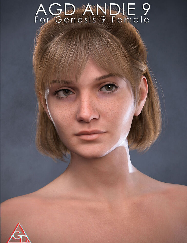 AGD Andie 9 With Custom Smile for G9_DAZ3D下载站