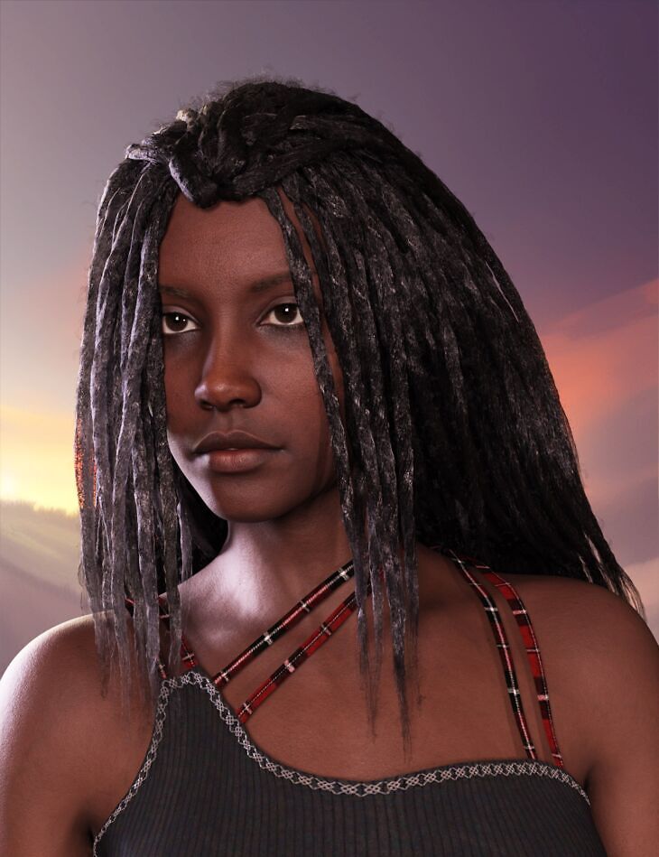 Ehia Hair for Genesis 8 Female and Male and Genesis 9_DAZ3DDL