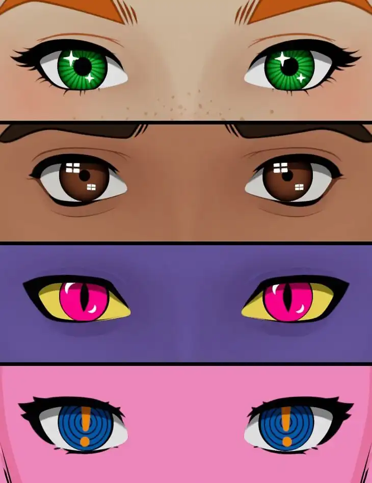 FilaToon Eyes for Genesis 9 Toon_DAZ3DDL