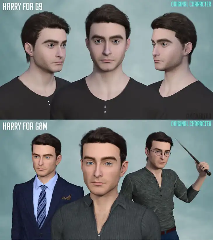 Harry For G8M & G9_DAZ3DDL