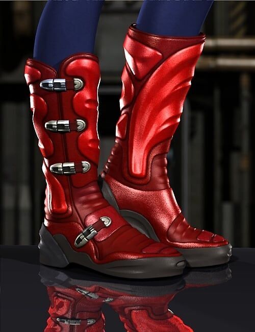 High-Tech Trekker Boots for V4 and A4_DAZ3D下载站