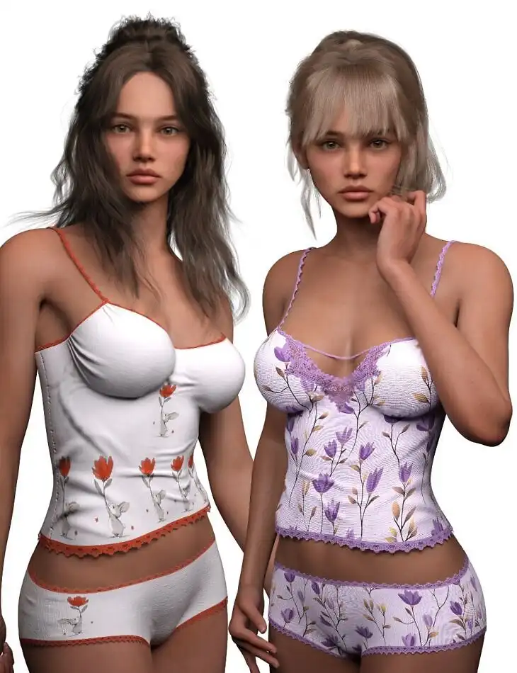 L3D Romance Back To Basics Texture Add-On_DAZ3D下载站