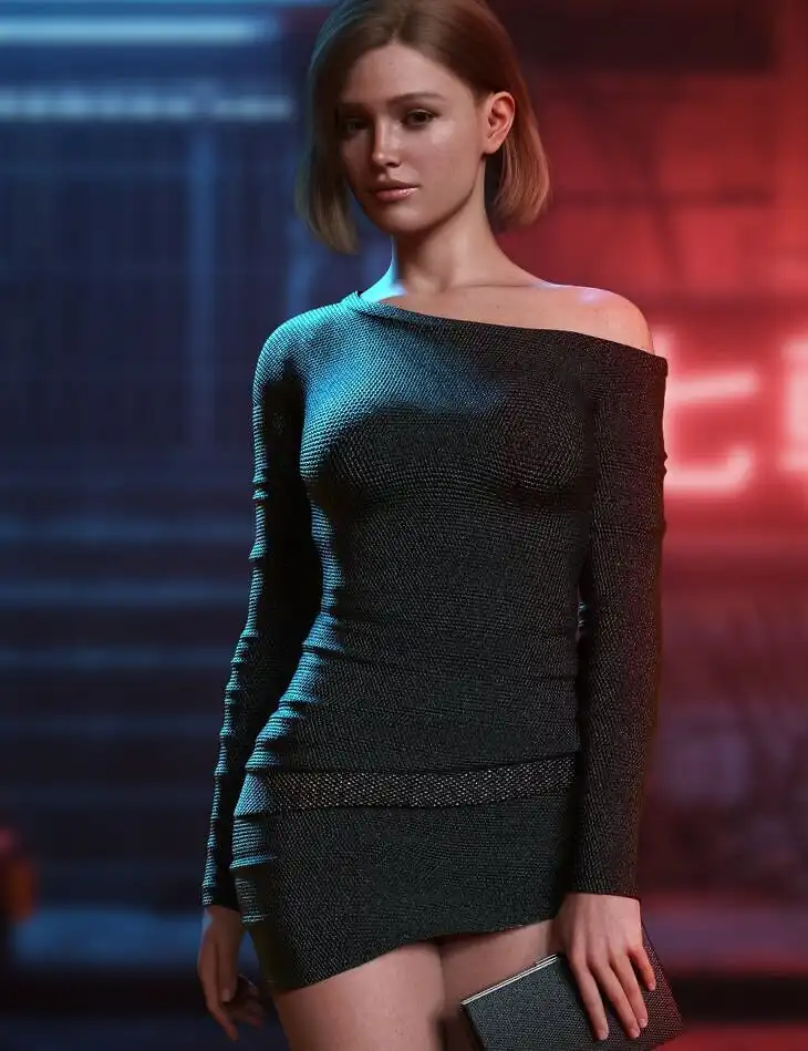 Midnight Mini Outfit Set for Genesis 9_DAZ3DDL