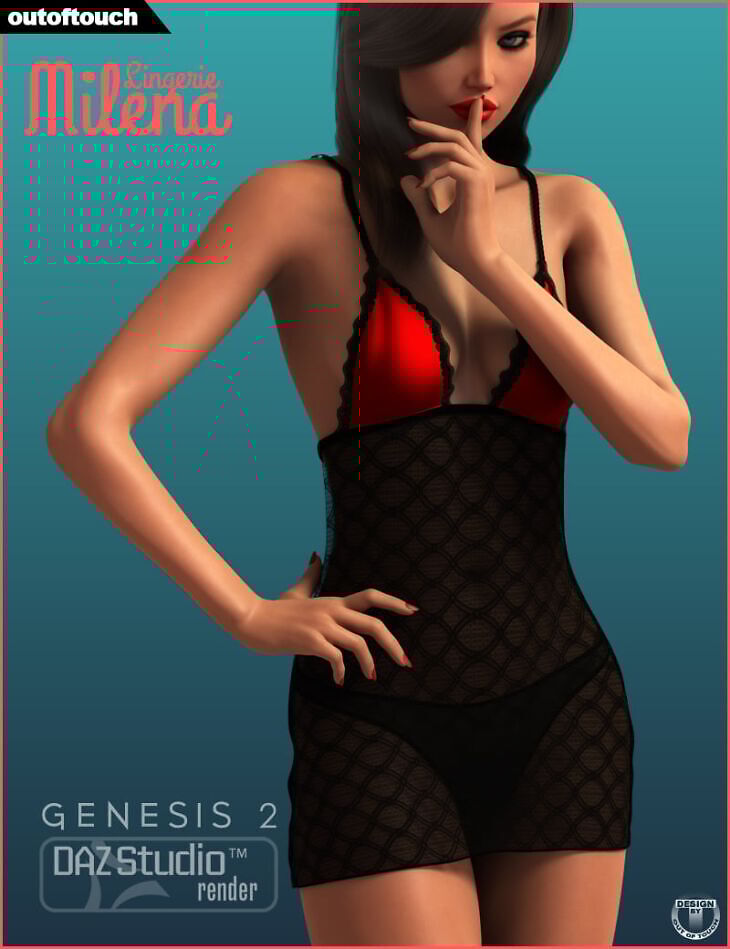 Milena’s Lingerie for Genesis 2 Female(s)_DAZ3D下载站