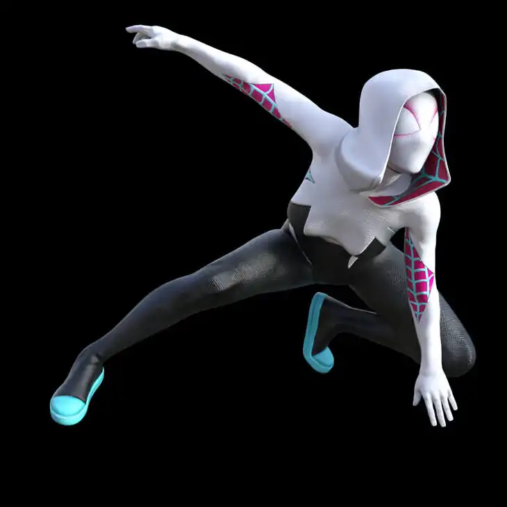 Spider Gwen Pose Pack for Genesis 8 Female_DAZ3DDL