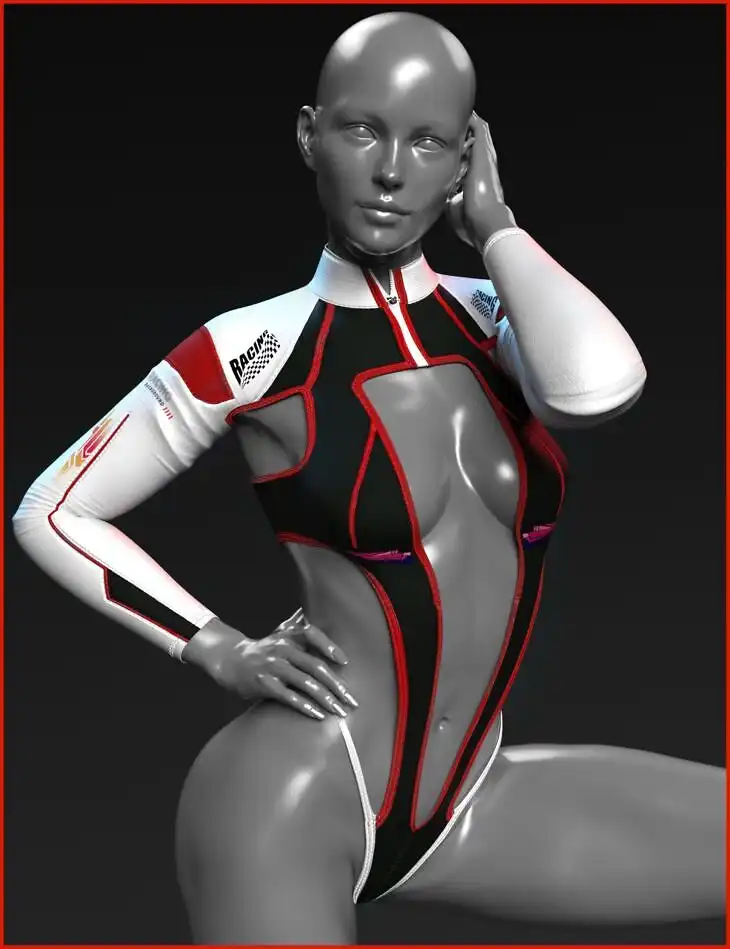 X-Fashion Extravagant Bodysuit for Genesis 9 and 8 Female_DAZ3D下载站