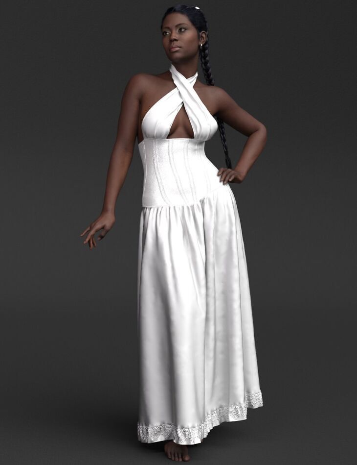 A97 dForce Charlotte Dress for Genesis 9_DAZ3DDL