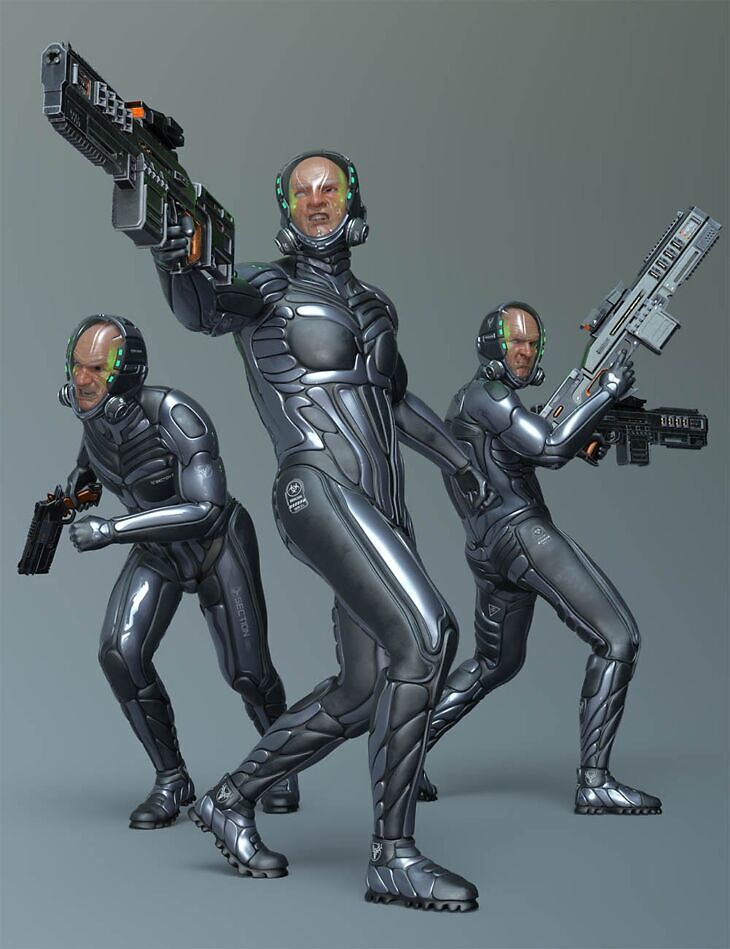 CDI Intergalactic Soldier Poses for Senator Greaves_DAZ3DDL