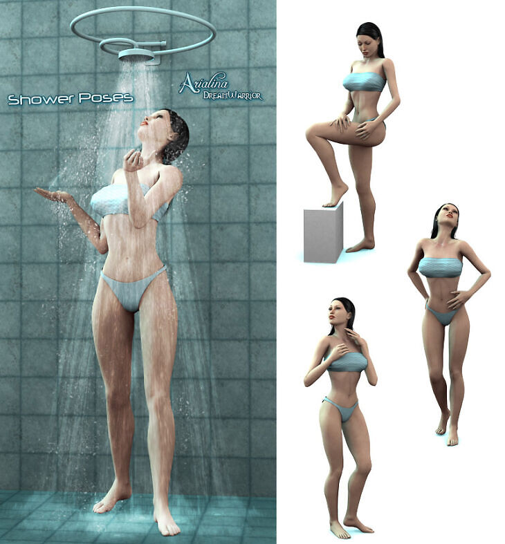 DA – Shower Poses_DAZ3D下载站