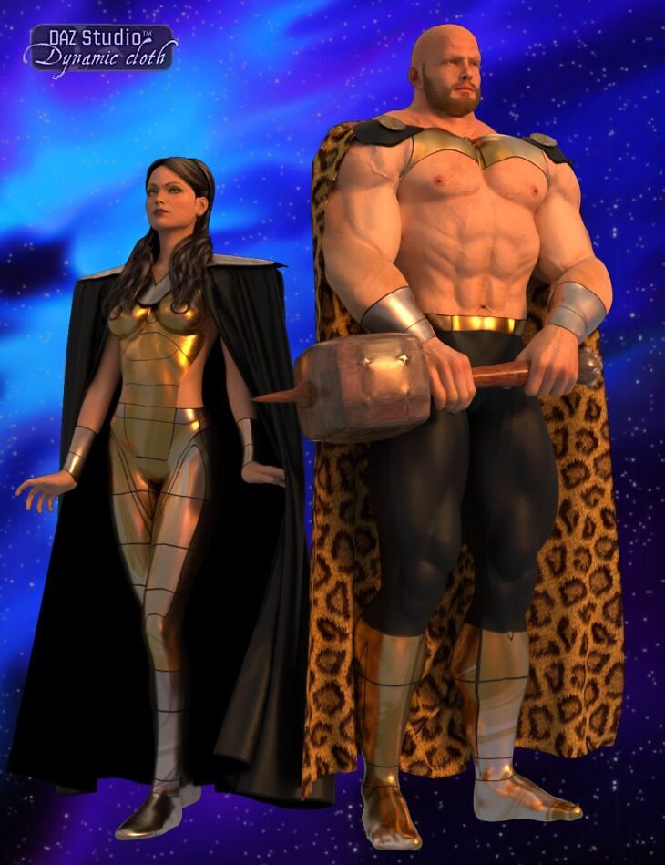 Dynamic Supersuit Set 2 Cosmic Gods_DAZ3DDL