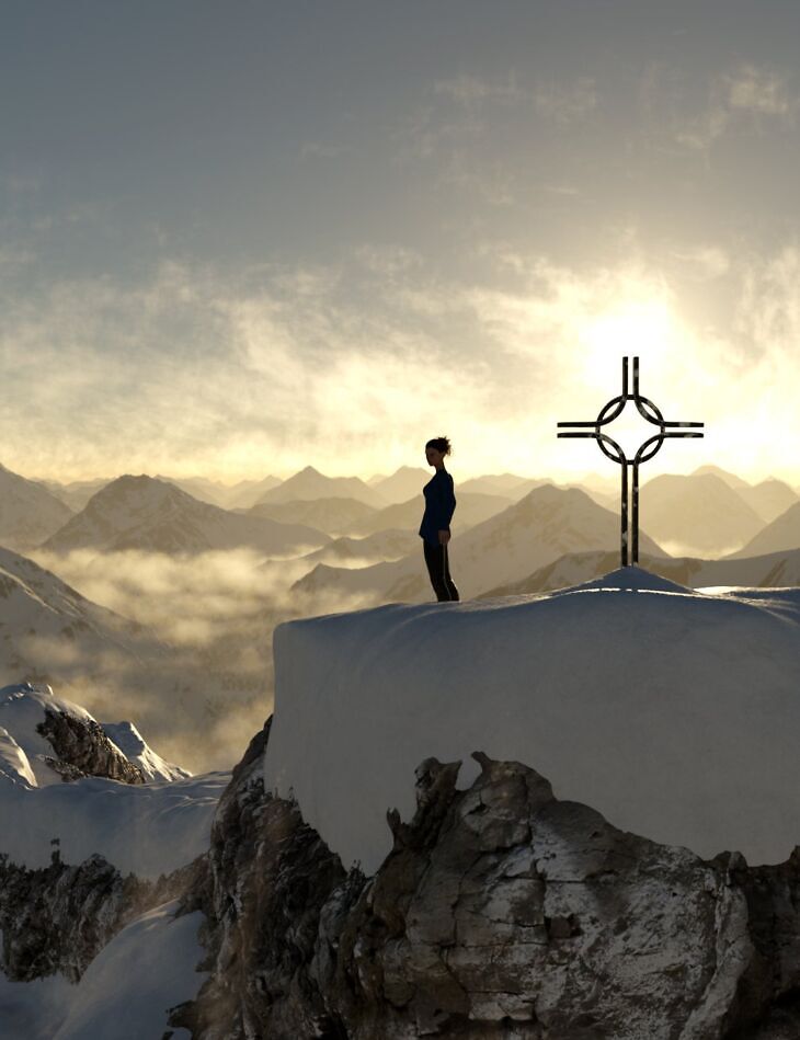 Easy Environments: Snowy Peaks_DAZ3DDL