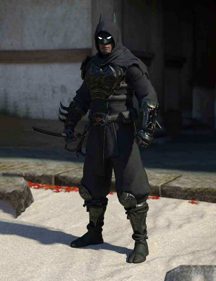 (Fortnite) Ninja Knight Batman Outfit for G8M_DAZ3DDL