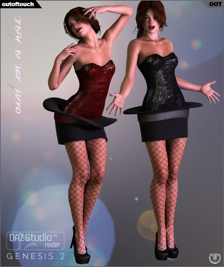 Girl In A Hat for Genesis 2 Female(s)_DAZ3D下载站