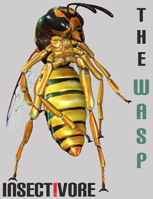 Insect-I-Vore ‘The Wasp’_DAZ3D下载站