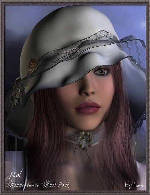 J Lol Renaissance Hair_DAZ3D下载站