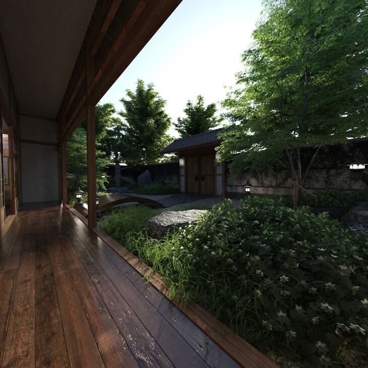 Japanese Garden_DAZ3D下载站