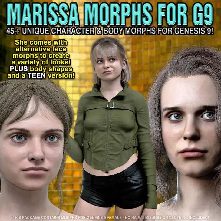 Marissa Morphs for Genesis 9_DAZ3D下载站