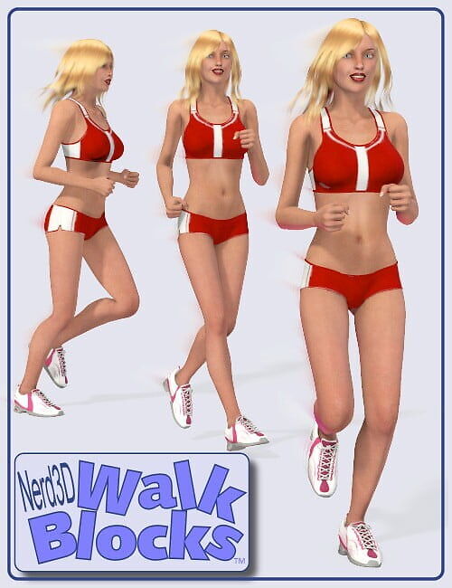Nerd3D Walk Blocks Action Pack_DAZ3DDL