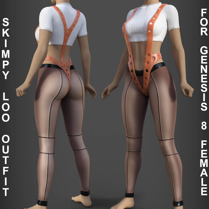 Skimpy Loo Outfit for Genesis 8 Females_DAZ3DDL