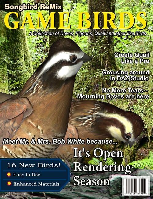 Songbird ReMix: Game Birds_DAZ3DDL