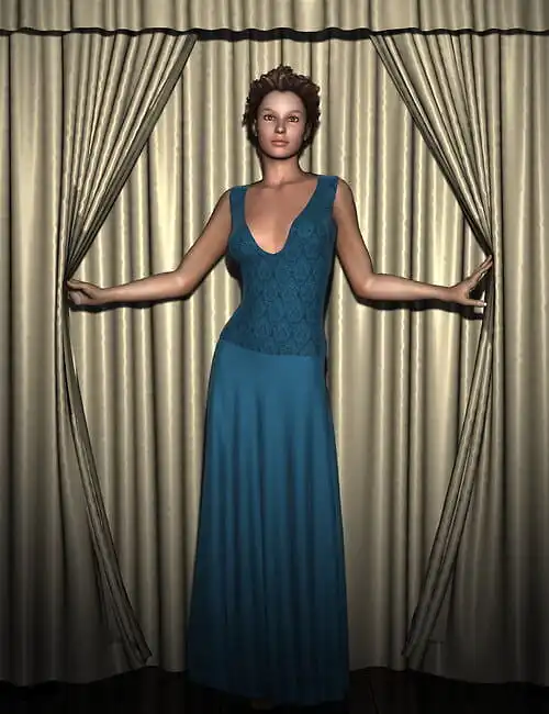The Dynamic Curtain set_DAZ3DDL
