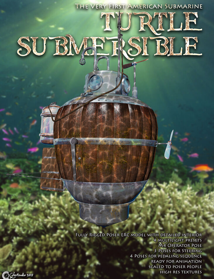 Turtle Submersible_DAZ3DDL