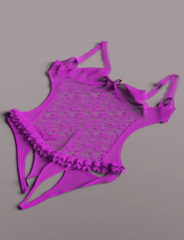 dForce GN Lace Openwork Bodysuit for Genesis 9, 8.1, and 8 Female_DAZ3D下载站