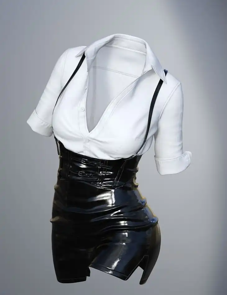 dForce SU Hot Secretary Uniform for Genesis 9, 8.1, and 8 Female_DAZ3DDL