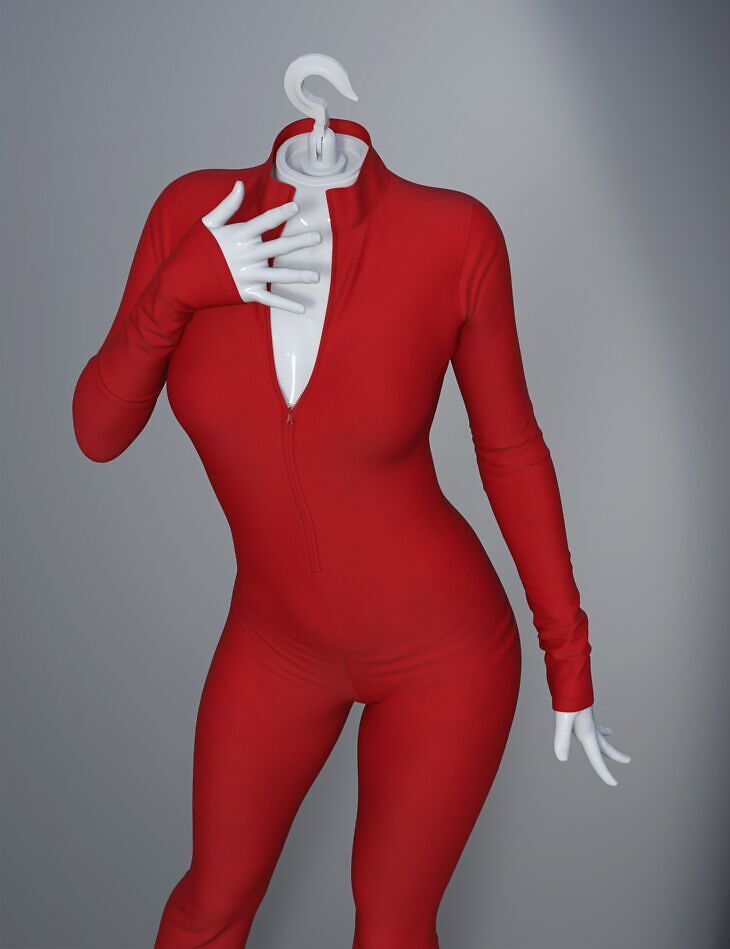 dForce SU Winter Bodysuit for Genesis 9, 8.1, and 8 Female_DAZ3D下载站