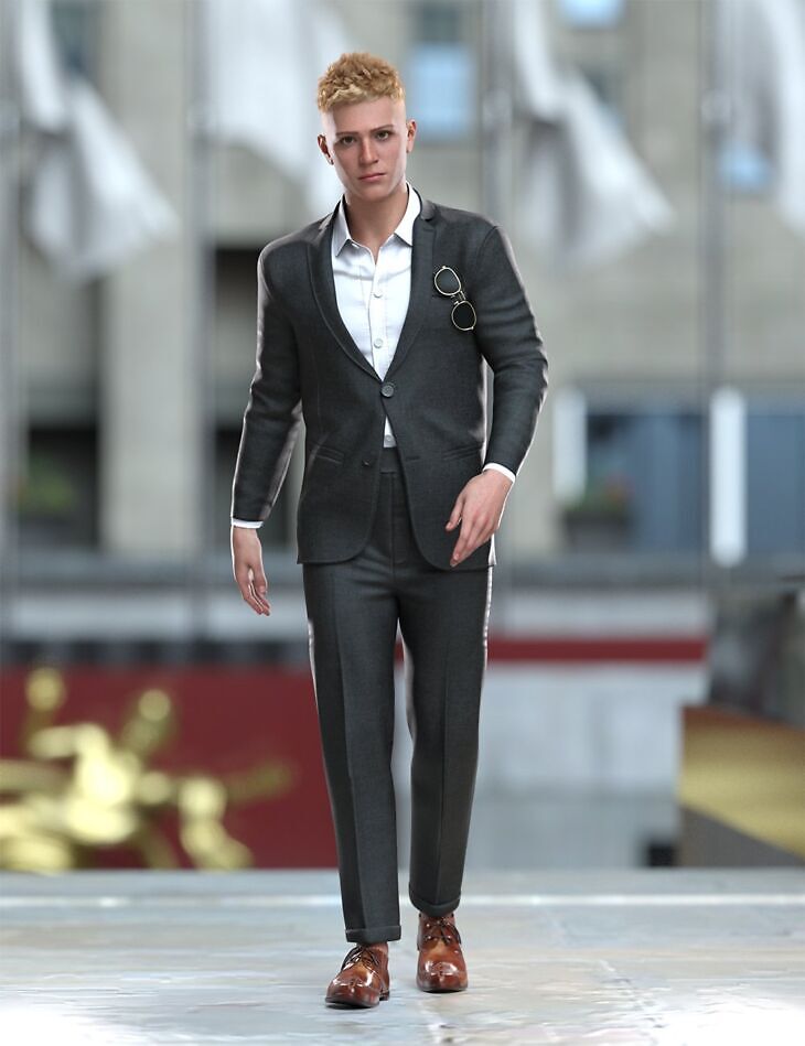 A Gentle Man Poses for Genesis 9 Masculine_DAZ3D下载站