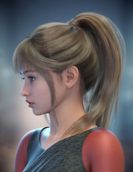 创世纪9、8和8.1女性的Alo Iridessa头发 - ALO Iridessa Hair for Genesis 9, 8 and 8.1 Females_DAZ3D下载站