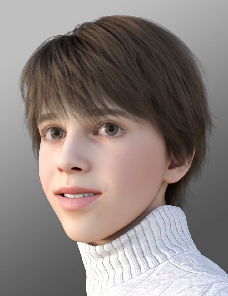 CNB Layered Short Hair for Genesis 9_DAZ3DDL