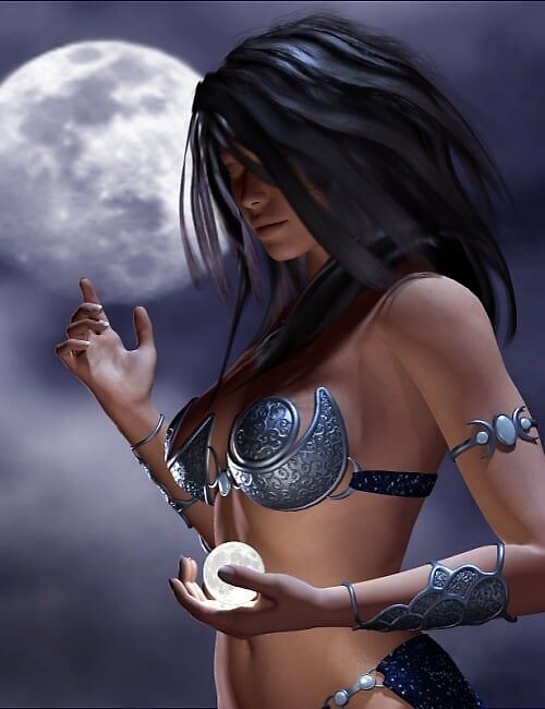 Classic Fantasy: Lady of the Moon_DAZ3D下载站
