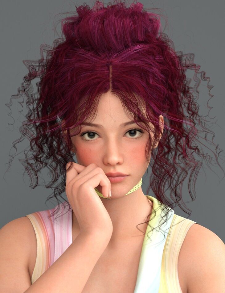 Colorbomb – Waterfall Hair Textures_DAZ3D下载站